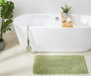 Alfombra de Baño con Diseño a Cuadros, Absorbente, Lavable a Máquina, de Microfibra con Base de TPR - Product Image 1