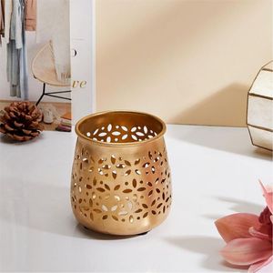 Portavelas Votivas de Metal Personalizadas al por Mayor, Acabado en Latón Pulido, Farol para Velas de Té, para Decoración de Hoteles, Restaurantes y Fiestas - Product Image 2