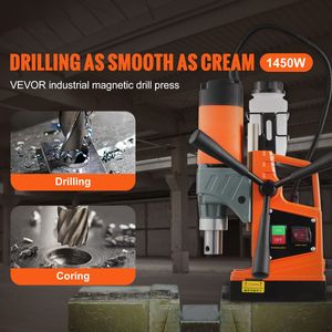 Trapano Magnetico Portatile Elettrico 1450W, Diametro di Foratura 1.6'', 2810 Lbf, 11 Punte per Foratura, 850 RPM - Product Image 1