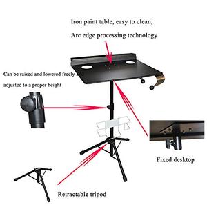 Adjustable Tattoo <b>Work</b> <b>Desk</b> Table Stand Professional Tattoo Station for Microblading and Body Art Use - Product Image 6