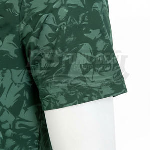 Camiseta Deportiva Personalizada de Punto Transpirable para Hombre, Ropa Deportiva de Malla de Alto Rendimiento, Algodón Lavado, Color Liso - Product Image 4