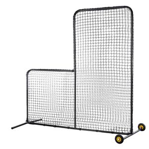 Gabbia da Battuta Portatile 7x7 piedi per Baseball e Softball con Schermo di Sicurezza a L, Protezione per il Corpo, Borsa per il Trasporto e Ruote - Attrezzatura da Allenamento - Product Image 2