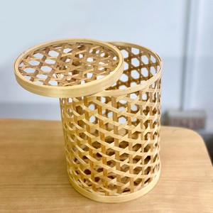 Wedding candy <b>box</b> <b>hamper</b> party favour containers decorative hand-woven bamboo storage boxes - Product Image 1