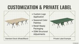 เตียงพับได้สำหรับตั้งแคมป์กลางแจ้ง รุ่น King ขนาด 210 ซม. โครงอะลูมิเนียมอัลลอยด์ - Product Image 3