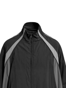 Ensemble survêtement coupe-vent 100% nylon pour homme, pantalon et veste à col, avec bandes réfléchissantes et empiècements, idéal pour le travail - Product Image 5