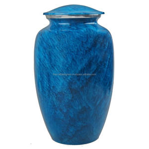 Urnes de crémation en métal de style croix gravées étain fini vente chaude urnes et cendres pour adultes en métal souvenir pot métallique funérailles - Product Image 2