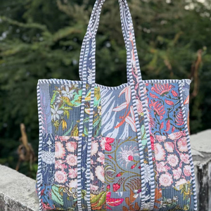 Premium Cotton Quilted Sling <b>Bag</b> – Comfortable Crossbody Design with Secure Zipper Closure - Product Image 1