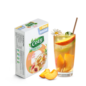 Venta al por mayor de fábrica: Polvo para bebida instantánea, té helado de melocotón sin azúcar, bebidas exóticas para Horeca, Cozy Tea - Product Image 1
