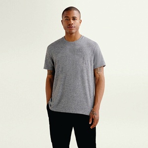 Camiseta Casual para Hombre, Corte Ajustado, Transpirable, Manga Corta, Algodón de Alta Calidad, Fibra de Bambú, Camisetas al por Mayor - Product Image 1