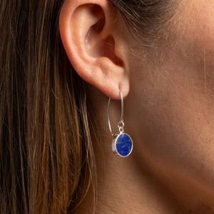 Natural White Labradorite Heat Treated Jade Drop <b>Earrings</b> 925 Sterling Silver Long Peace Design Trendy Wedding Engagement Gift - Product Image 5