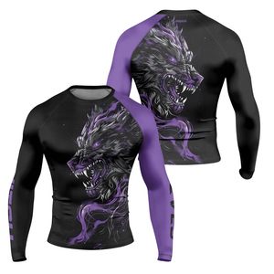 Wholesale Custom Unisex Rashguard UPF 50 Sublimation UV Protection Body Fit Compression Polyester OEM Factory Made OEM Wholesale - Product Image 2