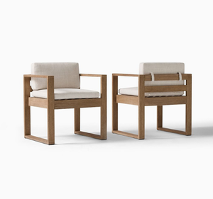 Juego de Comedor de Jardín de Madera de Teca Sólida de Lujo con Mesa, Banco y Sillas para Patio, Terraza, Jardín Trasero, Resistente a la Intemperie - Product Image 2