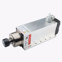 Moteur de broche pour machine de gravure CNC Jester, 3,5 kW, refroidi par air, 220 V/380 V, mandrin ER20, broche carrée avec flash