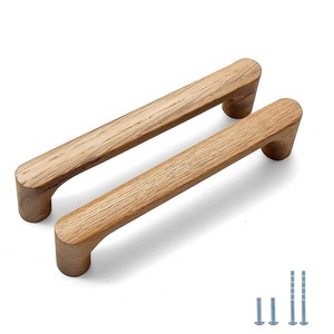 Elegante mango curvo en forma de S de madera de olmo |   Tiradores de Madera para Cajones al por Mayor - Product Image 6