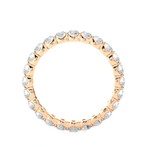 Bague en or massif 18 carats avec 24 pierres de diamant de laboratoire taille ronde 1,09 carat certifiées IGI pour femmes - Product Image 2