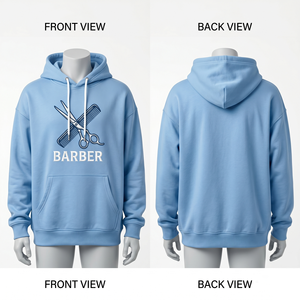 Sweat à capuche pour homme, 320 GSM, coton polyester polaire, noir, fermeture éclair quart, broderie et impression personnalisées de logo de qualité supérieure - Product Image 4