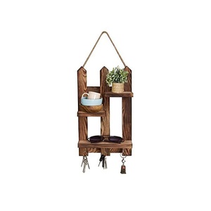 Porte-clés en bois décoratif pour l'entrée, conçu pour organiser les essentiels quotidiens avec un style résidentiel raffiné et un attrait durable - Product Image 2