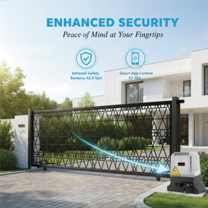 Porte coulissante automatique industrielle intelligente en alliage d'aluminium à commande électrique, modèle à succès du <span class=keywords><strong>fabricant</strong></span> - Product Image 3