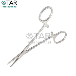 คีมหนีบหลอดเลือดสแตนเลสแบบอัตโนมัติ ขนาด 5.5 นิ้ว แบบตรง สำหรับผ่าตัด ใช้ในโรงพยาบาลและคลินิก - Product Image 3