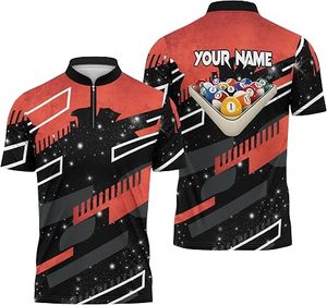 Maillot de billard personnalisé à demi-zip 8 Ball - Product Image 4