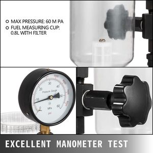 Tester per Iniettori Diesel SKYSHALO a Doppia Scala 400Bar/6000PSI, Strumento di Ispezione Auto, Regolazione Pressione Ugello - Product Image 4