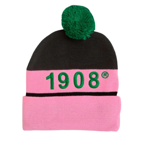 Sombrero de Pescador Verde AKA con Bordado Rosa 1908 y Ribete de Volantes, Sombrero de Sol Tejido a Mano para Adultos - Product Image 3