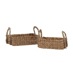 Cesta de Almacenamiento Cuadrada Mini de Jacinto de Agua Natural Tejida a Mano para Decoración del Hogar, Organizador Hecho en Indonesia, Venta al por Mayor - Product Image 3