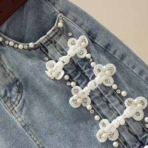 Falda midi de corte A, falda ajustada con abertura y cuentas de cintura alta para primavera y verano. - Product Image 6