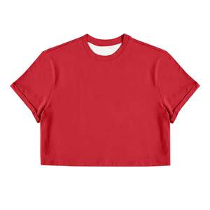 เสื้อยืดครอปผู้ชาย ผ้าฝ้าย สตรีทแวร์ โอเวอร์ไซส์ ลำลอง แขนสั้น ฮิปฮอป เสื้อฤดูร้อน ระบายอากาศได้ดี ทรงหลวม แฟชั่น เสื้อยืดพรีเมียม - Product Image 1