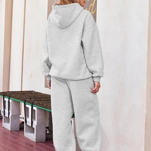 Survêtements personnalisés unis pour femmes, streetwear, vêtements décontractés de haute qualité, survêtements pull-over pour femmes - Product Image 2
