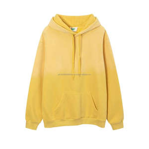 High Quality 350g Heavyweight 100% Cotton Acid Washed <b>Hoodie</b> <b>Oversized</b> <b>Long</b> Sleeve Blank Hoodies - Product Image 2