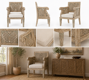 Sillón de Madera Maciza de Calidad de Exportación con Diseño de Alas de Cisne, Elegante y Moderno para Sala de Estar, Disponible a un Precio Razonable - Product Image 5
