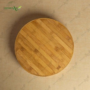 Plateau en bambou pressé, plateau de service en bambou minimaliste de luxe pour la maison et la cuisine, vaisselle écologique pour l'hôtellerie - Product Image 6