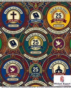 Customized African Wax Print Fabric Manufacturer Church Anniversary Convention Celebration Uniform Fundraising Textile Supplier - Product Image 6