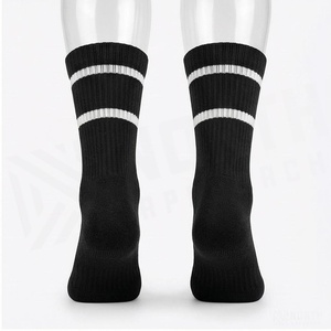 North Approach Crew <b>Socks</b> <b>Black</b> Breathable Running <b>Socks</b> for Adults Summer Season - Product Image 2
