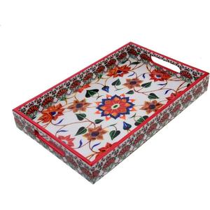 Bandeja Rectangular Grande para Desayuno y Almuerzo, Bandeja de Madera Artesanal, Bandejas Decorativas con Recubrimiento de Laca Impresas Personalizadas al por Mayor - Product Image 3