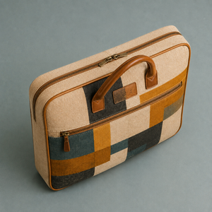 Mochila para Portátil de Lona, Maletín, Bolsa de Hombro con Cierre, Bolsa para Computadora, para Viajes de Negocios, Impermeable, de Oxford, para la Universidad, Trabajo - Product Image 2