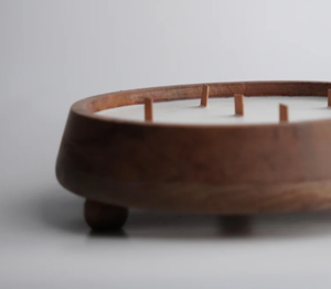 Lanterne ronde en céramique noire faite à la main, biologique, avec cinq mèches, résistante à la chaleur, de haute qualité, décoration d'intérieur pour Noël - Product Image 5