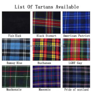 Conjunto de Kilt Tartán con Accesorios a Precios Muy Bajos, Kilt Tartán de Alta Calidad, Nuevo Estilo - Product Image 4
