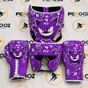 Gants de boxe professionnels en cuir rose personnalisables de qualité supérieure avec fermeture auto-agrippante et lacets légers - Product Image 4