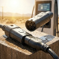 Adaptateur de charge EV portable Daoyu GB/T vers NACS 500A 1000V DC Charge rapide pour Tesla Roadster et modèles de véhicules électriques à énergie nouvelle