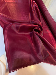 Tissu en Soie Organza Métallisé Doré et Argenté de Luxe, Tissu Métallique Doux pour Robe de Mariée, Kaftan, Abaya, Vêtements de Mode Exclusifs - Product Image 6