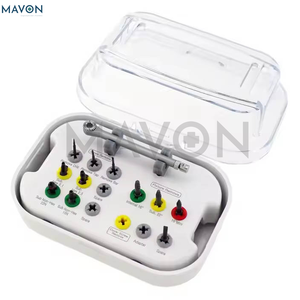 Kit de Cirugía Oral y Ortodoncia de Acero Inoxidable de Alta Calidad, 33 Piezas, Manual, Juego de Instrumentos Avanzados para Implantes Dentales, Color Rosa Quirúrgico - Product Image 5