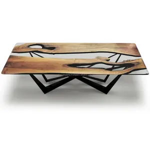 Elegant Contemporary Stainless Steel Coffee <b>Table</b> with Storage Premium Modern Luxury Minimal Designer Living Room Decor - Product Image 5