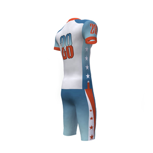 Conjunto de Uniforme de Fútbol Americano Azul Claro Personalizado, Jersey y Pantalones Transpirables para Equipo, Kit de Entrenamiento Atlético - Product Image 5