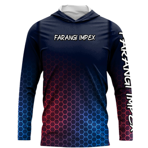 Camiseta de manga larga para hombre, nueva llegada de verano, transpirable, que absorbe la humedad, UPF 50, protección solar, para pesca, color liso. - Product Image 3