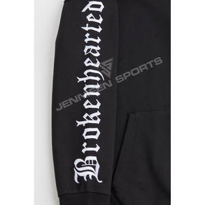 Sweat à capuche décontracté pour homme automne-hiver, 100% coton, entièrement brodé, logo personnalisé, séchage rapide, respirant, coupe ample, couleur unie - Product Image 2