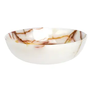 Centro de mesa de ónix artesanal de lujo, accesorio de piedra de mármol de alta gama hecho a mano, piedra pulida contemporánea, precio de mayoreo. - Product Image 1