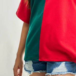 Camisetas de Verano para Mujer, Estilo Urbano, Transpirables, 100% Algodón, Holgadas, Talla Grande, Marca Privada, Venta al Por Mayor - Product Image 2