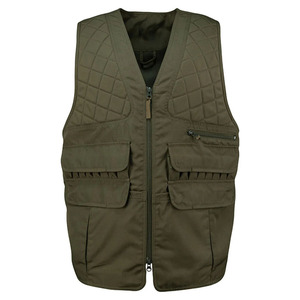 Gilet de chasse matelassé imperméable en coton 100% vert olive pour homme PENTO INDUSTRY, plusieurs poches, fermeture éclair, vêtement d'extérieur décontracté - Product Image 6